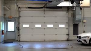 closed service department door