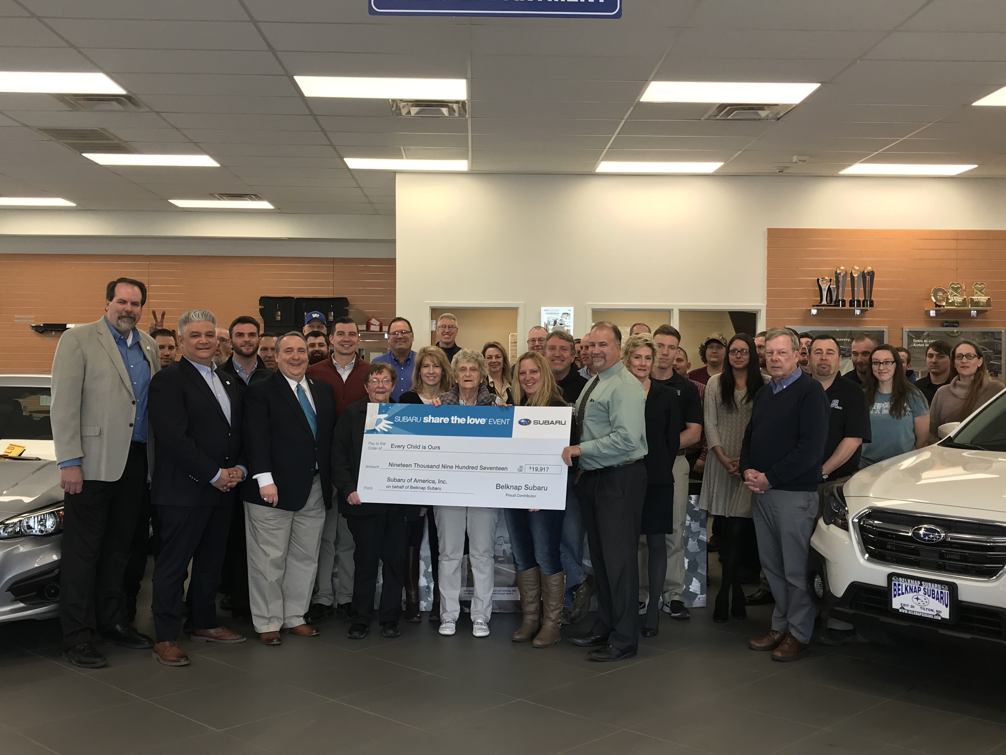 Belknap Subaru Shares The Love With Every Child Is Ours